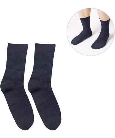 DOITOOL 4 Pairs Diabetic Cotton Crew Socks for Elderly Patient Women - Buy Online on GoSupps.com