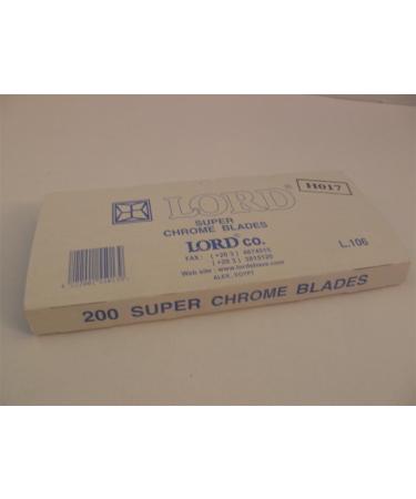 200 Lord Double Edge Safety Razor Blades - Premium Super Chrome Quality for a Smooth Shave | International Shipping Available - Buy Online on GoSupps.com