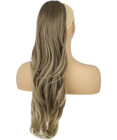PORSMEER Ombre Brown Drawstring Ponytail Extension 26 Inch - Natural Straight Wavy Synthetic Hairpiece for Women - Daily and Party Wear - Buy Online on GoSupps.com
