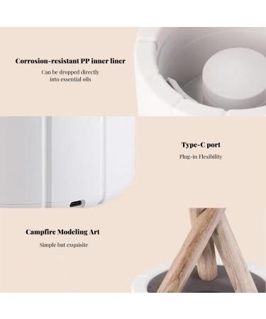 Bonfire Diffuser 7 Colors Flame Diffuser 250ML Essential Oil Diffuser Diffuser Humidifier with Remote Control (Black) - Buy Online on GoSupps.com