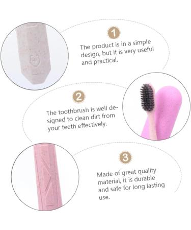 Minkissy 6-Pack Soft Toothbrush Set with Travel Case - Kids & Adults | Long Grip & Tooth Cleaning Tool - Buy Online on GoSupps.com