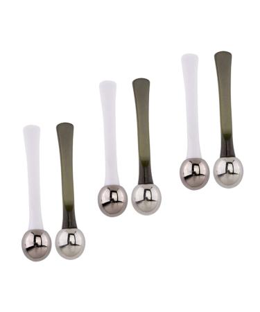 POPETPOP POPETPOP Set of 6 Zinc Alloy Eye Cream Spoons for Women Massage Sticks for Absorption and Reduction of Under-Eye Puffiness