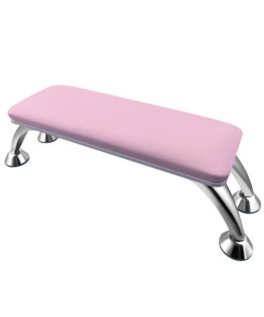 Manicure Hand Rest Nail Arm Rest for Nail Tech Manicure Pillow For Nails Toenails Big Hand Rest with Soft Cushion Pink