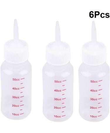 Baby Pet Feeding Bottle 50 Ml Squeeze Liquid Bottle for Kitten Puppy Small Animals Feeding Tool Pointed Milk Feeder with Scale 6 Pcs - Buy Online on GoSupps.com