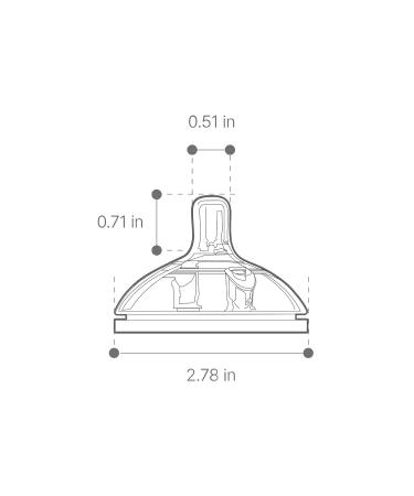 Comotomo Silicone Fast Flow Nipple 6+ Months - 2 Pack - Buy Online on GoSupps.com