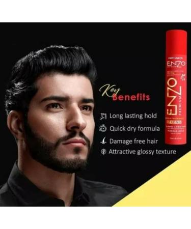 DOT-FUSION Enzo Hair Spray for Strong Hair For Men & Women Long (420 ml) - Buy Online on GoSupps.com