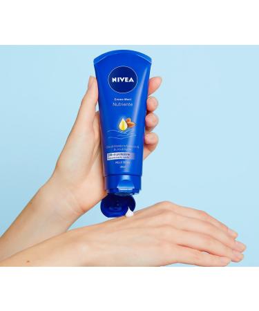  NIVEA Nivea Nourishing Moisturizing Hand Cream with Almond Oil and Shea Butter for Dry Skin Fast Absorbing 4 x 100ml Bottles - Buy Online on GoSupps.com
