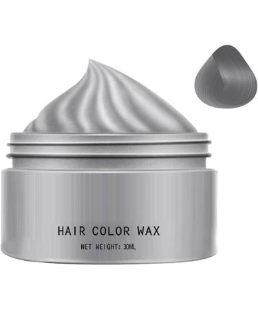 Hair Color Wax 30ml Temporary Color Washable Color Mud Styling Cream for Teens Festivals Parties Cosplay Gray F - Buy Online on GoSupps.com