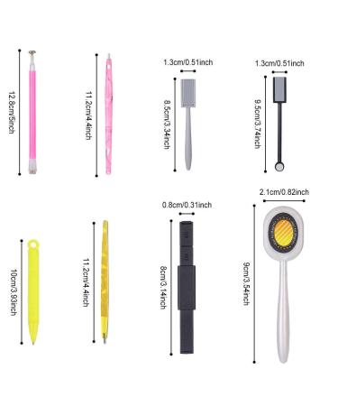 Nail Art Tool Set - 10 Magnetic Pencil & Pen Tools for 3D Cat Eye UV Gel Polish | DIY Nail Art Accessories - Buy Online on GoSupps.com
