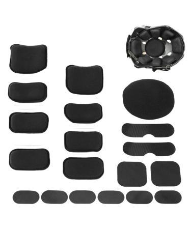 19 parts/set universal helmet pad helmet upholstery helmet upholstered motorcycle helmet replacement accessories helmet upholstery set bicycle helmets helmet pads reduces the helmet movement and offers painless protection