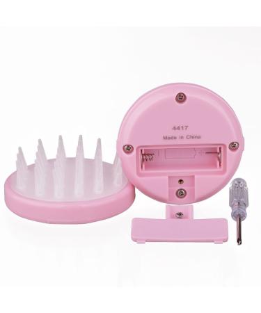 Electric Scalp Massager & Scrubber | Cordless Portable Head Scratching Massager with Vibration Comb for Hair Growth & Stress Relaxation - Pink - Buy Online on GoSupps.com
