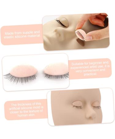 FRCOLOR 4 Pairs Eyelash Eye Shape Removable Eyelid Practice Eyelashes Eyelids Eyelash Replacement Eyelids Eyelash Training Eyelids Practice Eyelids With Eyelashes Silica Gel Extend Make Up 1 - Buy Online on GoSupps.com