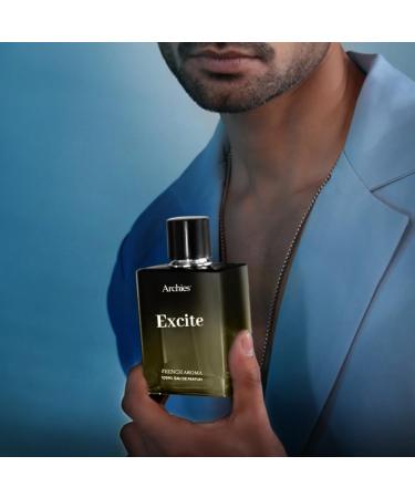 ARCH-IES EXCITE Eau De Parfume for Men | 100 ml | French Aroma | Whiskey Woody Smokey | Premium & Long Lasting EDP Fragrance Scent - Buy Online on GoSupps.com