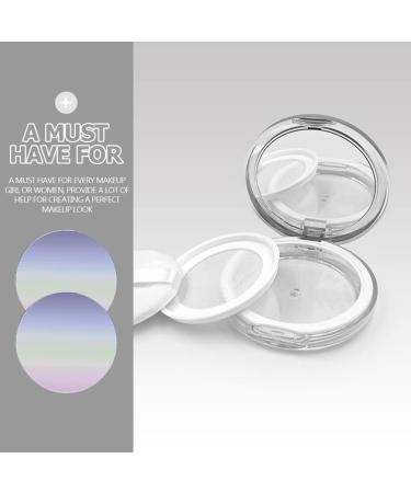 SHERCHPRY 2pcs Powder Box Powder Puffs for Face Powder Loose Powder Containers Loose Powder Mirror Case Miss - Buy Online on GoSupps.com
