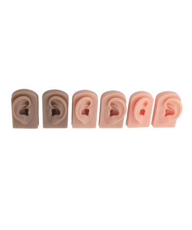 3 Pairs Silicone Ear Models - Soft & Flexible Artificial Ears for Jewelry Display & Acupuncture Practice - International Shipping - Buy Online on GoSupps.com