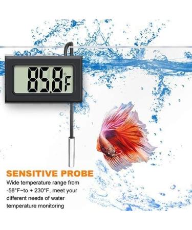 Zhiting Mini LCD Digital Thermometer Hygrometer - Ideal for Aquariums Reptiles & Vehicles | Accurate Interior Temperature & Humidity Monitoring - Buy Online on GoSupps.com