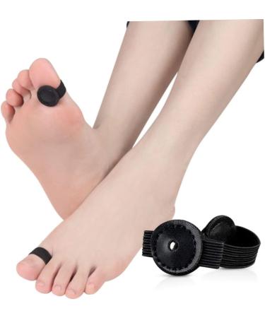 FOMIYES Magnetic Toe Covers - Set of 2 | Flex Tools for Body Sculpting | Drainage & Therapeutic Ring | Black Leather Magnet Toe Separators - Buy Online on GoSupps.com