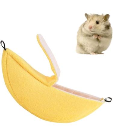 Banana Hamster Bed House Hammock Small Animal Warm Bed House Cage Nest Hamster Accessories for Sugar Glider Hamster Small Bird Pet - Buy Online on GoSupps.com