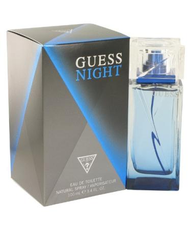 GUESS NIGHT BY Guess 3.4 Ounce / 100 ml Eau de Toilette Men Cologne Spray