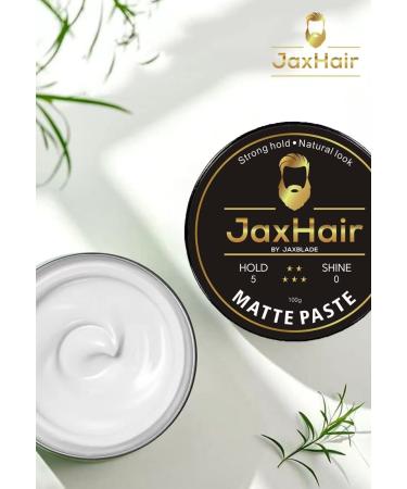 JaxHair Matte Hair Paste for Men | Strong Hold Hair Styling Clay | Natural Matte Finish for All Hair Types (100g - Buy Online on GoSupps.com