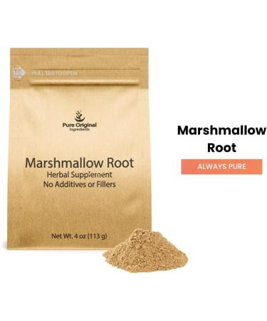 PURE ORIGINAL INGREDIENTS Marshmallow Root Extract (4 oz) Powder Herbal Supplement 4 Ounce (Pack of 1) - Buy Online on GoSupps.com