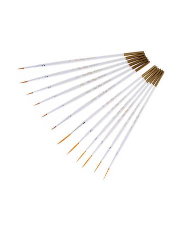 FOMIYES 2 Set Craft Fine Detail Brush Painting Small Detail Paint Brush Watercolor Paint Watercolor Miniature Paint Kids Coating Acrylic Child White Bamboo