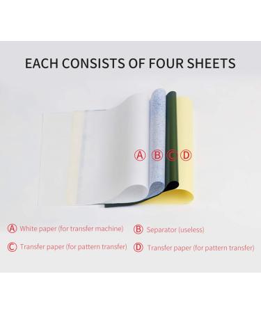 Autdor Tattoo Transfer Paper - 25 Sheets Thermal Stencil Paper 8.5x11 - DIY Tattoo Supplies Kit - Buy Online on GoSupps.com
