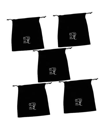 FRCOLOR 5 Pcs Hair Dryer Storage Bag Bag Storage Organizer Hair Dryer Storage Pouch Drawstring Bag Sack