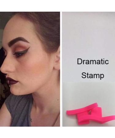 2Pcs/Pair for Cat Eye Winged Eyeliner Template Stamps Silicone Wing Shape Profe Eyebrow Stencils Eyebrows Shape Reusable Stickers - Buy Online on GoSupps.com
