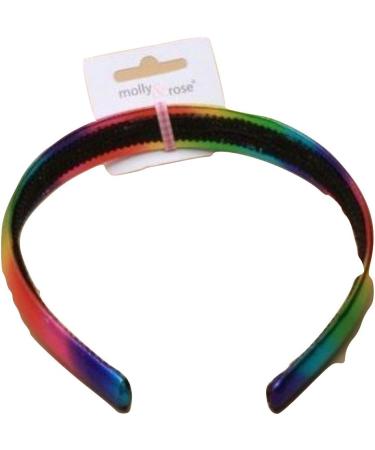 Ladies Girls Childrens Metallic Look Rainbow Colour 2.5cm Wide Hair Band Alice Band - Buy Online on GoSupps.com