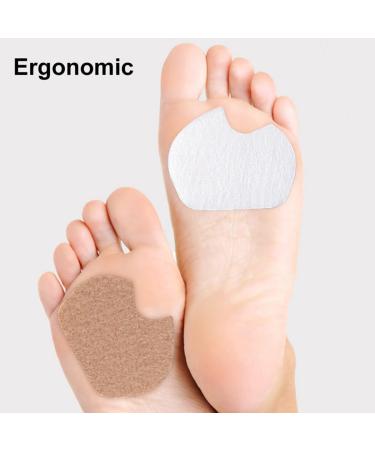 Protective Breathable Felt Forefoot Pads - 6 Pairs Adhesive Metatarsal Inserts for High Heels & Callus Relief - Buy Online on GoSupps.com