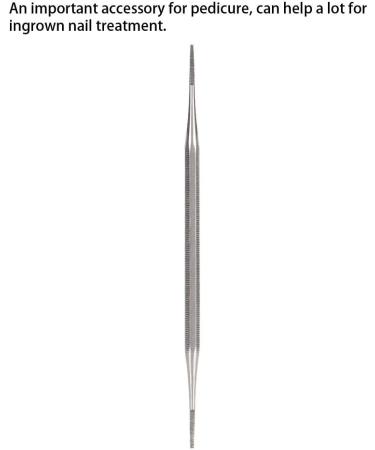 Steel Nail File Trimmer 18 3 2 Stainless Steel Double Ingrown Toe Nail File Ingrowing Nail Lifter Pedicure Tool Tool Toenail - Buy Online on GoSupps.com