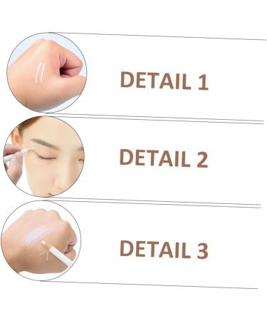 ERINGOGO 2Pcs White Eyeliner Pencil Waterproof Easy Application For Professional Use At Home Creating Radiant Eyes With High Pigmentation - Buy Online on GoSupps.com