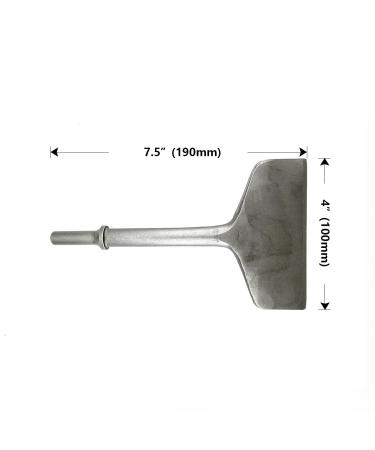 SPKLINE 4 Inch Wide Pneumatic Chisel Bit  0.401 Inch Shank Air Chisel Bit for Pneumatic Air Hammer  Tile & Thinset Scaling Chisel  Wall and Floor Scraper  Tile Removal Bit (4 X 7.5) - Buy Online on GoSupps.com