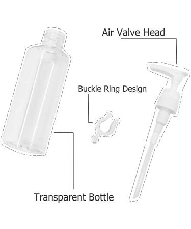 Kaneorooir 12 Pack 3.4Oz/100Ml Transparent Travel Bottles Pump Bottle Lotion Dispenser Bottle for Water Massage Oil Shampoo - Buy Online on GoSupps.com
