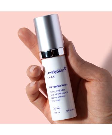 Buy LovelySkin LUXE HA Peptide Serum - Anti-Aging Face Serum for Firmness & Plumping 1 oz | International Shipping Available - Buy Online on GoSupps.com