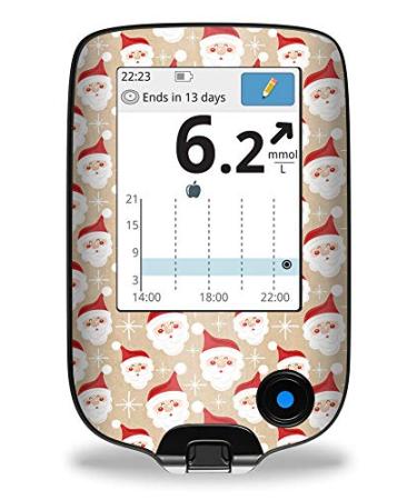 Sticker for FreeStyle Libre 2 & 3 reader Funny Santa Claus myDili