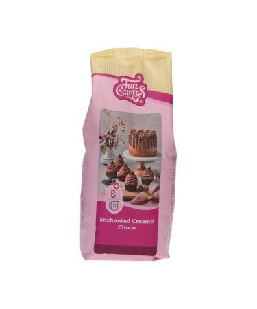 Funcakes Mix for Enchanted Cream Choco: Easy to use very light and fluffy chocolate cream perfect for filling and covering cakes or as a covering for cupcakes.900 g.Chocolate 900 g