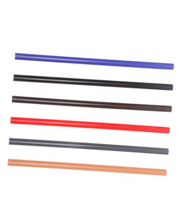 Beatifufu 6 Pieces Set Lip Pencil Eyebrow Pencil Eyebrow Pen Thin Eyebrow Pencil Cord Makeup Pencil Eyebrow Eyebrow Filling Wooden Pattern