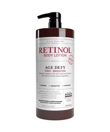 Rosen Apothecary Anti-Aging Retinol Body Lotion  Caffeine Firms Skin  Boosts Collagen  Restores Youthful Glow  960ml/32 fl oz 32.46 Fl Oz (Pack of 1)