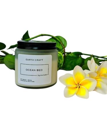 Buy EARTH CRAFT Aromatherapy Scented Candles - Handmade Soy Candles for Home Decor Bedroom & Bath - Non-Toxic Smokeless Ocean Bed Aroma - Buy Online on GoSupps.com