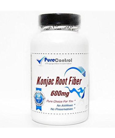 Glucomannan 600mgKonjac Root Fiber // 180 Capsules // Pure // by PureControl Supplements