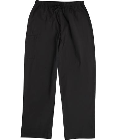 Tropi Men's Scrub Set - V-Neck Cargo Pant Medical Uniform, XX-Large Black - Buy Online on GoSupps.com
