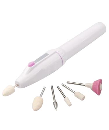 Electric P EEN Cordless Electric Nail File Manicure Peedicure Tool with 5 Nail Drill Portable Electric Nail Drill Rechargeable Electric Nail File Nail File for Nail Care Trim Polish