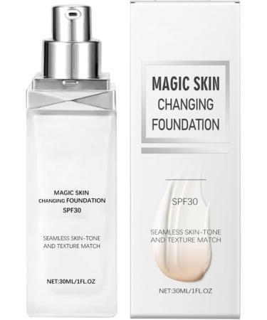 Color Changing Foundation SPF 30 Concealer Base Cream Tone Correcting Moisturizer Makeup For Women Natural Coverage Moisturizing Skin Lightening Lightweight Cosmetic Primer Smooth - Buy Online on GoSupps.com