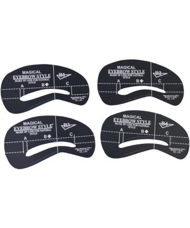 DOITOOL 72 Pcs 6 Sets Eyebrow Molds Gel Removing Tool Eyebrow Stencil Template Eyebrow Trimming Card mediumx3pcs As Shownx3pcs - Buy Online on GoSupps.com