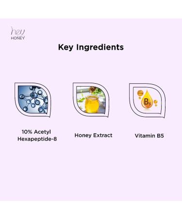Hey Honey Wrinkle-Smoothing Multi-Peptide Serum | 10% Acetyl Hexapeptide-8 + Honey Extract & Vitamin B5 Visibly Reduce Fine Lines & Expression Wrinkles | 0.67 fl oz (20 mL) - Buy Online on GoSupps.com