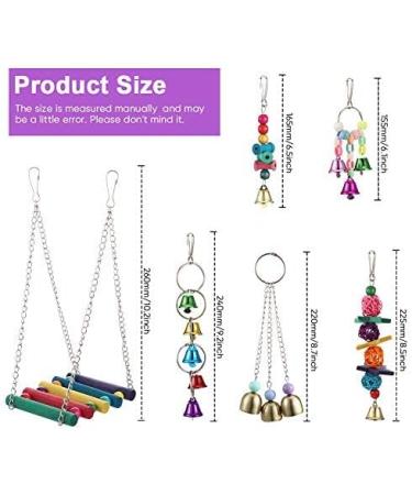 Vogel Parrot Pet Toys - 6 Station Swing Toys for Parrots | Best International Shipping - Buy Online on GoSupps.com