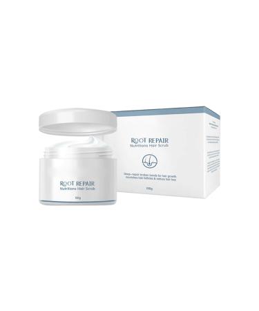 100g Nourishing Hair Scrub Exfoliating Scalp Treatment for Thinning Hair Hair Growth Stimulator with Sea Salt & Peptides Strengthens Follicles Reduces Hair Fall Repairs Damaged Hair