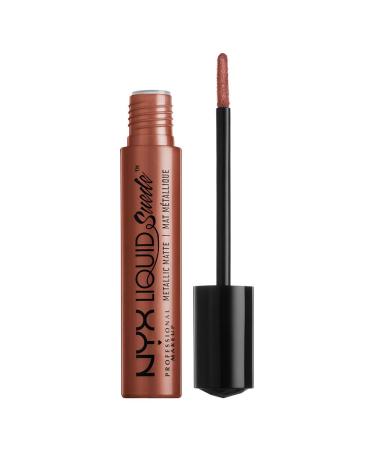 NYX PROFESSIONAL MAKEUP Liquid Suede Metallic Matte Lipstick - Mauve Mist (Warm Rose Nude) Mauve Mist 0.13 Fl Oz (Pack of 1) - Buy Online on GoSupps.com